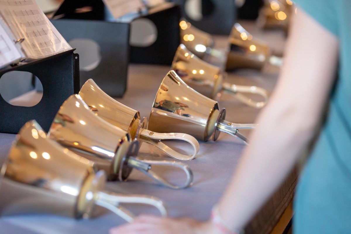 Luther Ringers, a student-led handbell ensemble, is now recognized as an official student organization. Photo courtesy of artofhandbellringing.com.